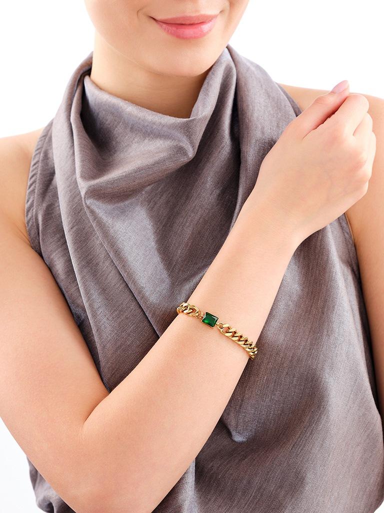 Elixa BRANSOLETKA ZE STALI SZLACHETNEJ Z CYRKONIĄ EL534-7100