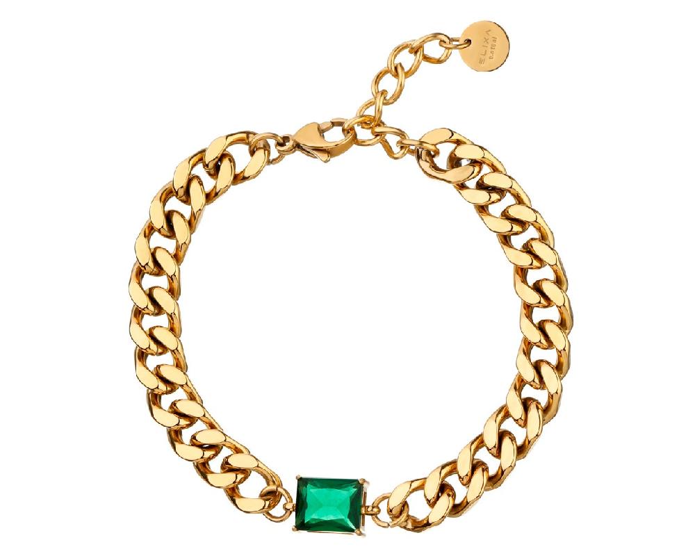 elixa BRANSOLETKA ZE STALI SZLACHETNEJ Z CYRKONIĄ EL534-7100