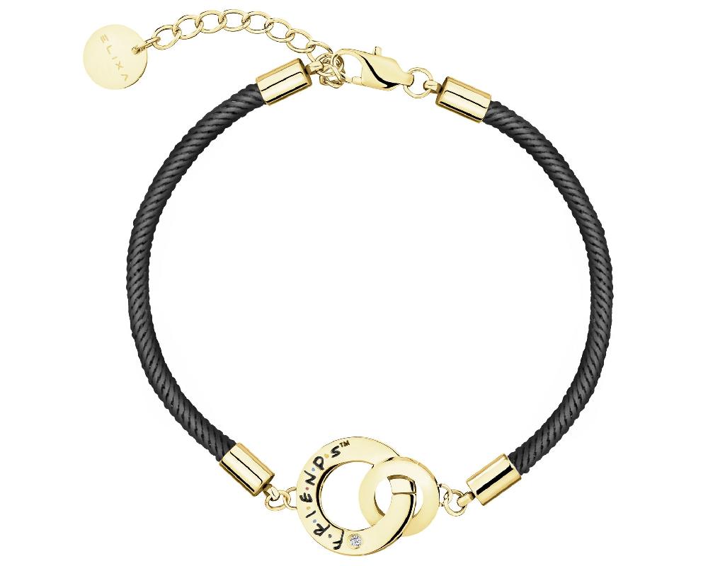 elixa BRANSOLETKA ZE STALI SZLACHETNEJ Z CYRKONIĄ I EMALIĄ - FRIENDS WARNER BROS. DISCOVERY WB539-5541