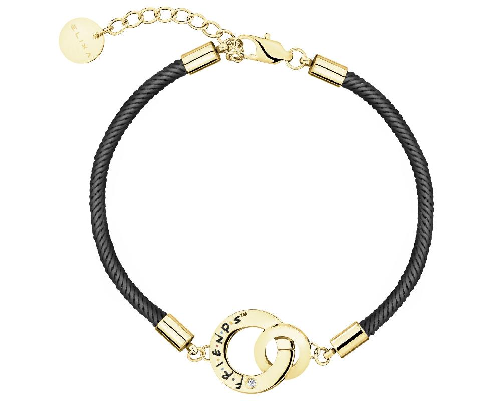 elixa BRANSOLETKA ZE STALI SZLACHETNEJ Z CYRKONIĄ I EMALIĄ - FRIENDS WARNER BROS. DISCOVERY WB539-5541