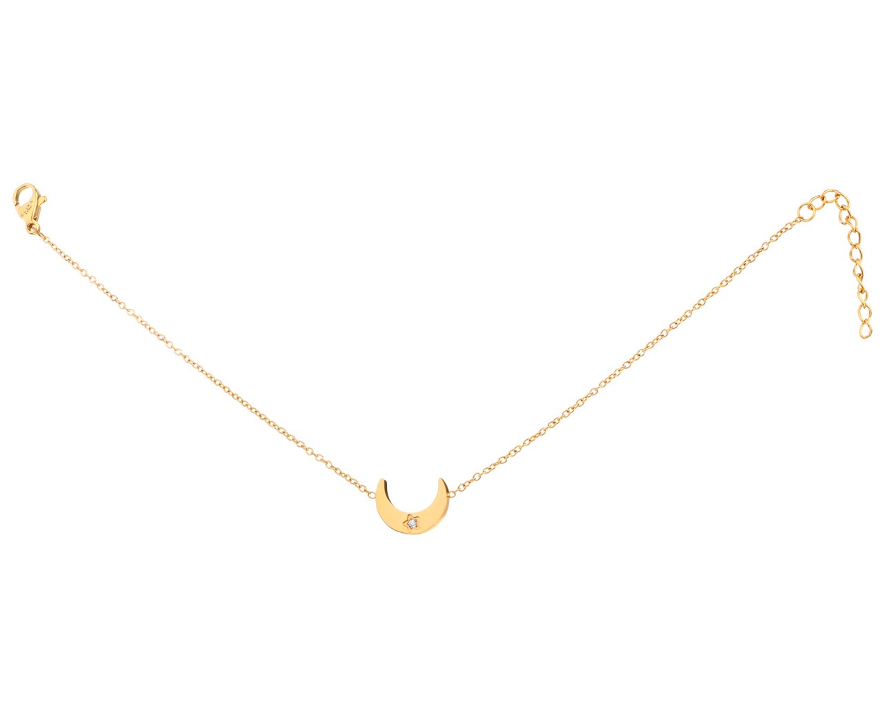 elixa BRANSOLETKA ZE STALI SZLACHETNEJ Z CYRKONIĄ - KSIĘŻYC EL534-4688