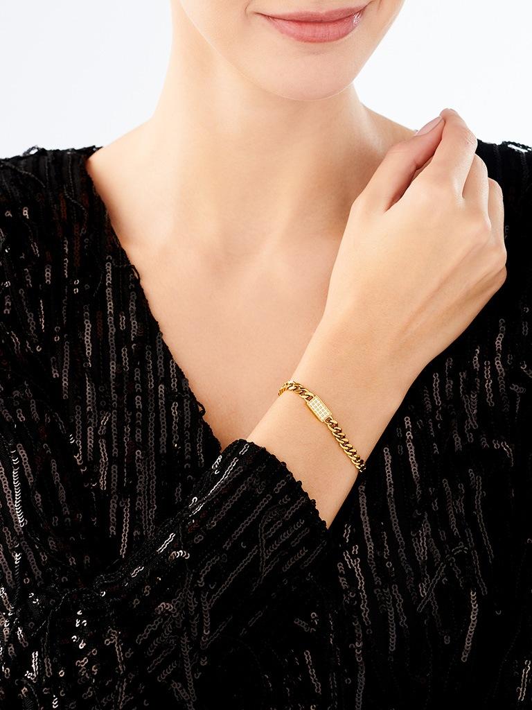 Elixa BRANSOLETKA ZE STALI SZLACHETNEJ Z CYRKONIAMI EL533-8270