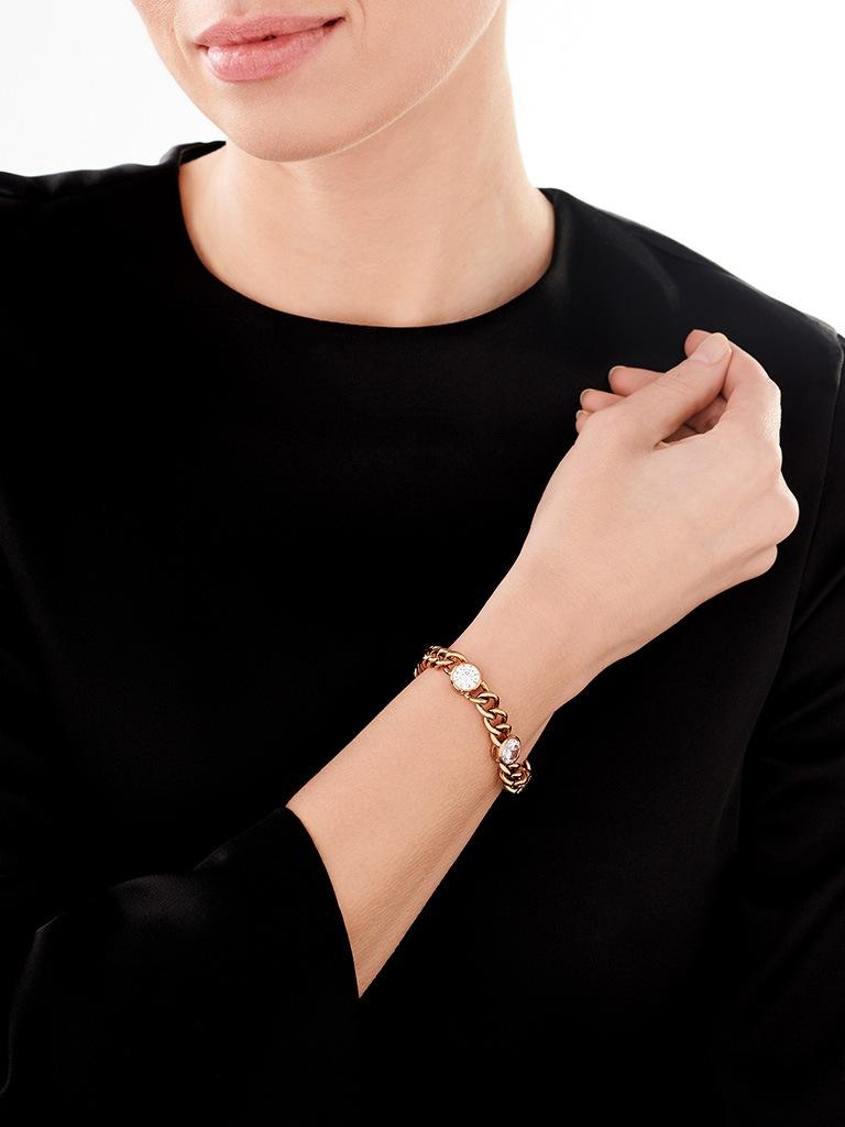 Elixa BRANSOLETKA ZE STALI SZLACHETNEJ Z CYRKONIAMI EL534-4917