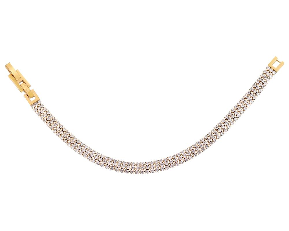 elixa BRANSOLETKA ZE STALI SZLACHETNEJ Z CYRKONIAMI EL540-9531