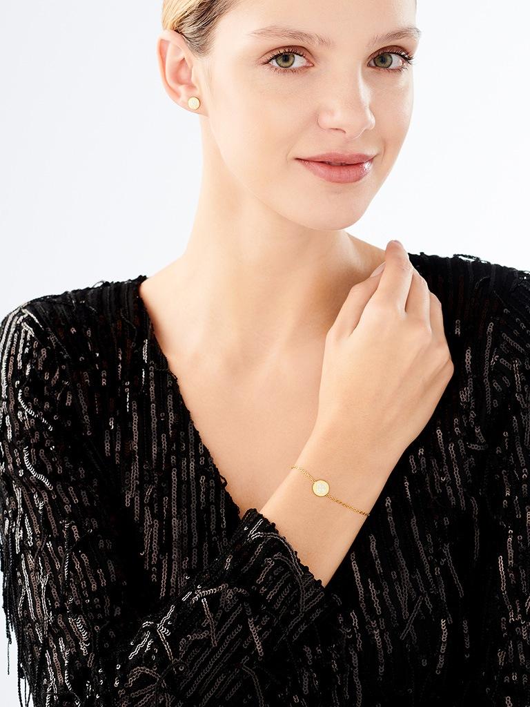 Elixa BRANSOLETKA ZE STALI SZLACHETNEJ Z EMALIĄ EL531-4178