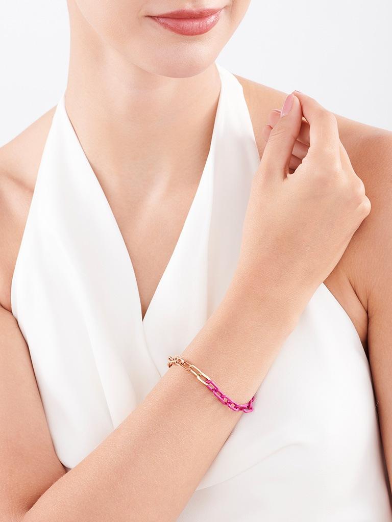 Elixa BRANSOLETKA ZE STALI SZLACHETNEJ Z EMALIĄ EL534-3670