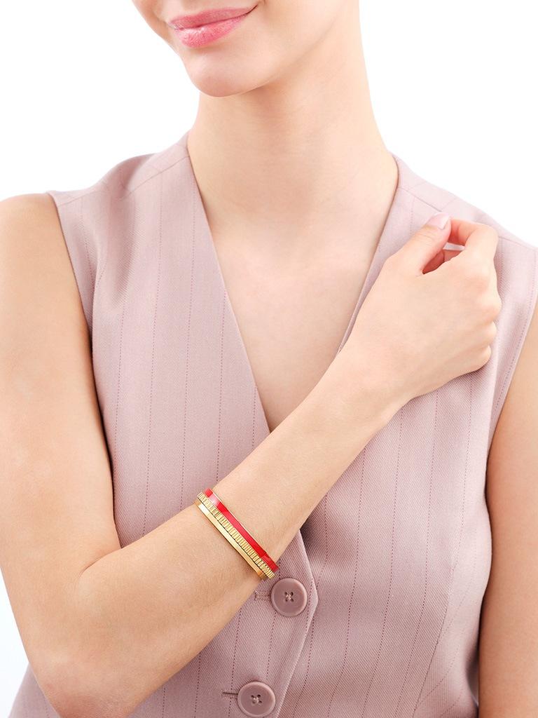 Elixa BRANSOLETKA ZE STALI SZLACHETNEJ Z EMALIĄ EL535-9438