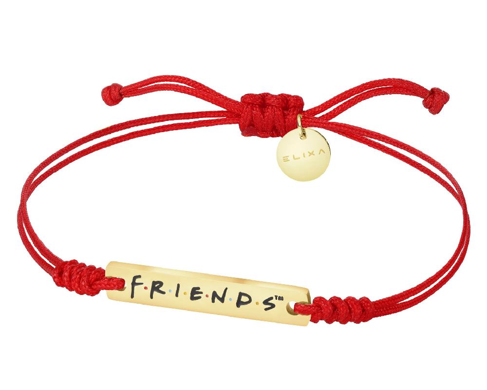 elixa BRANSOLETKA ZE STALI SZLACHETNEJ Z EMALIĄ - FRIENDS WARNER BROS. DISCOVERY WB539-9559