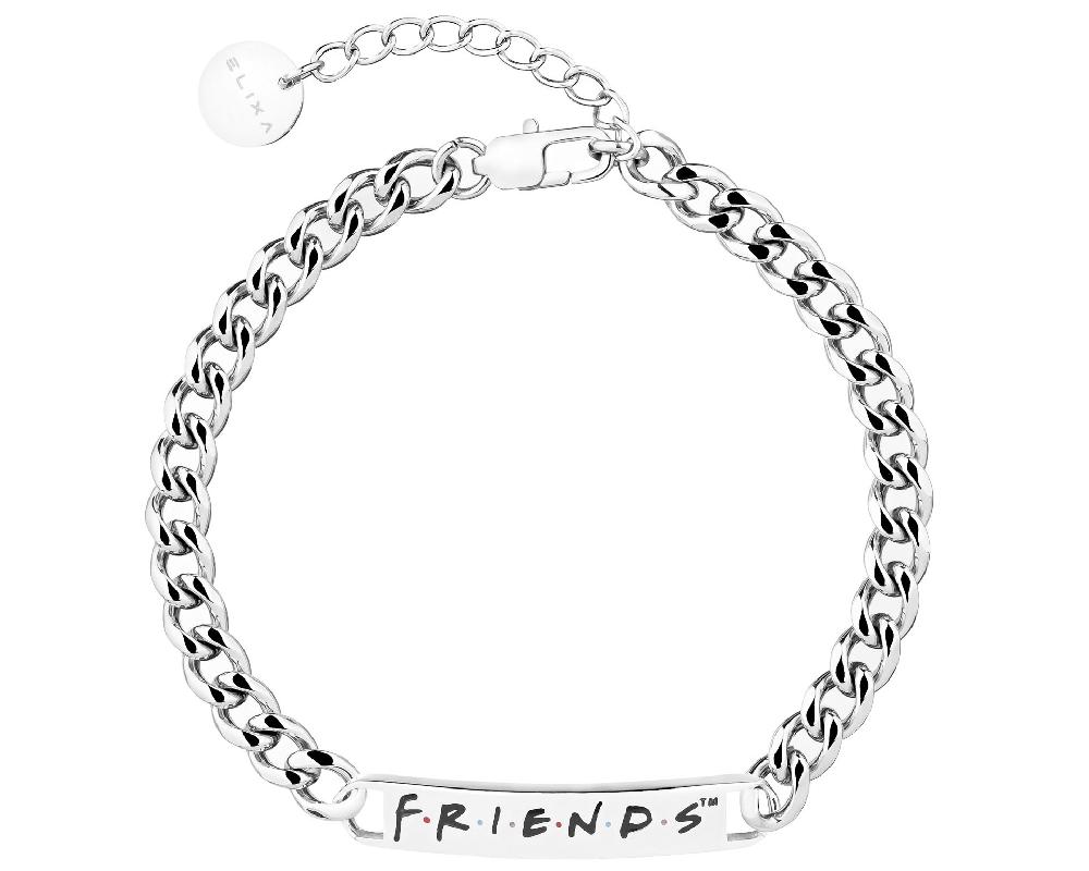 elixa BRANSOLETKA ZE STALI SZLACHETNEJ Z EMALIĄ - FRIENDS WARNER BROS. DISCOVERY WB539-5544
