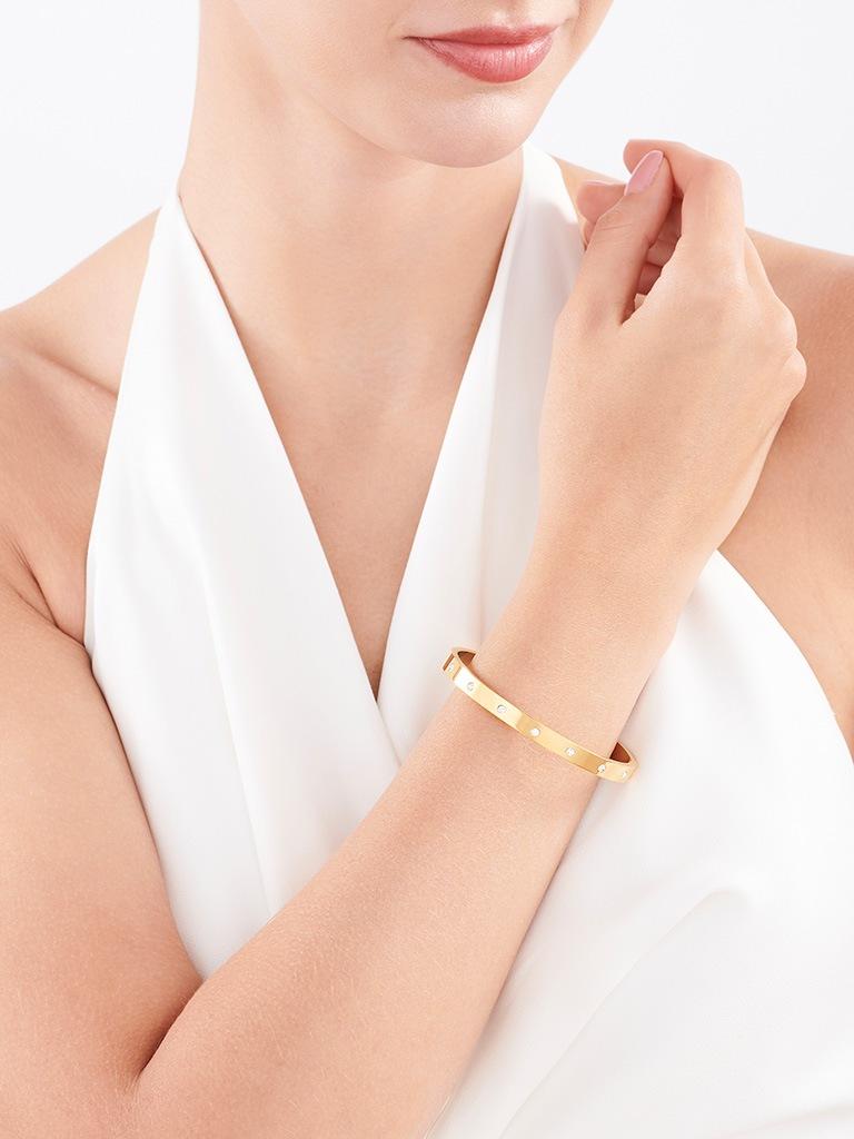 Elixa BRANSOLETKA ZE STALI SZLACHETNEJ Z KRYSZTAŁAMI EL533-1067