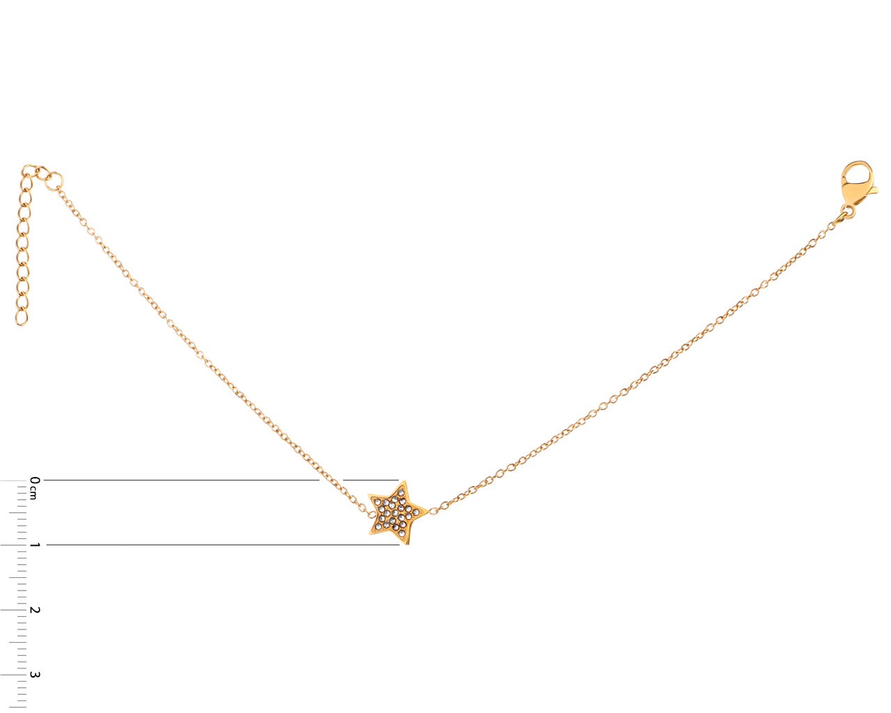 Elixa BRANSOLETKA ZE STALI SZLACHETNEJ Z KRYSZTAŁAMI - GWIAZDA EL534-4660