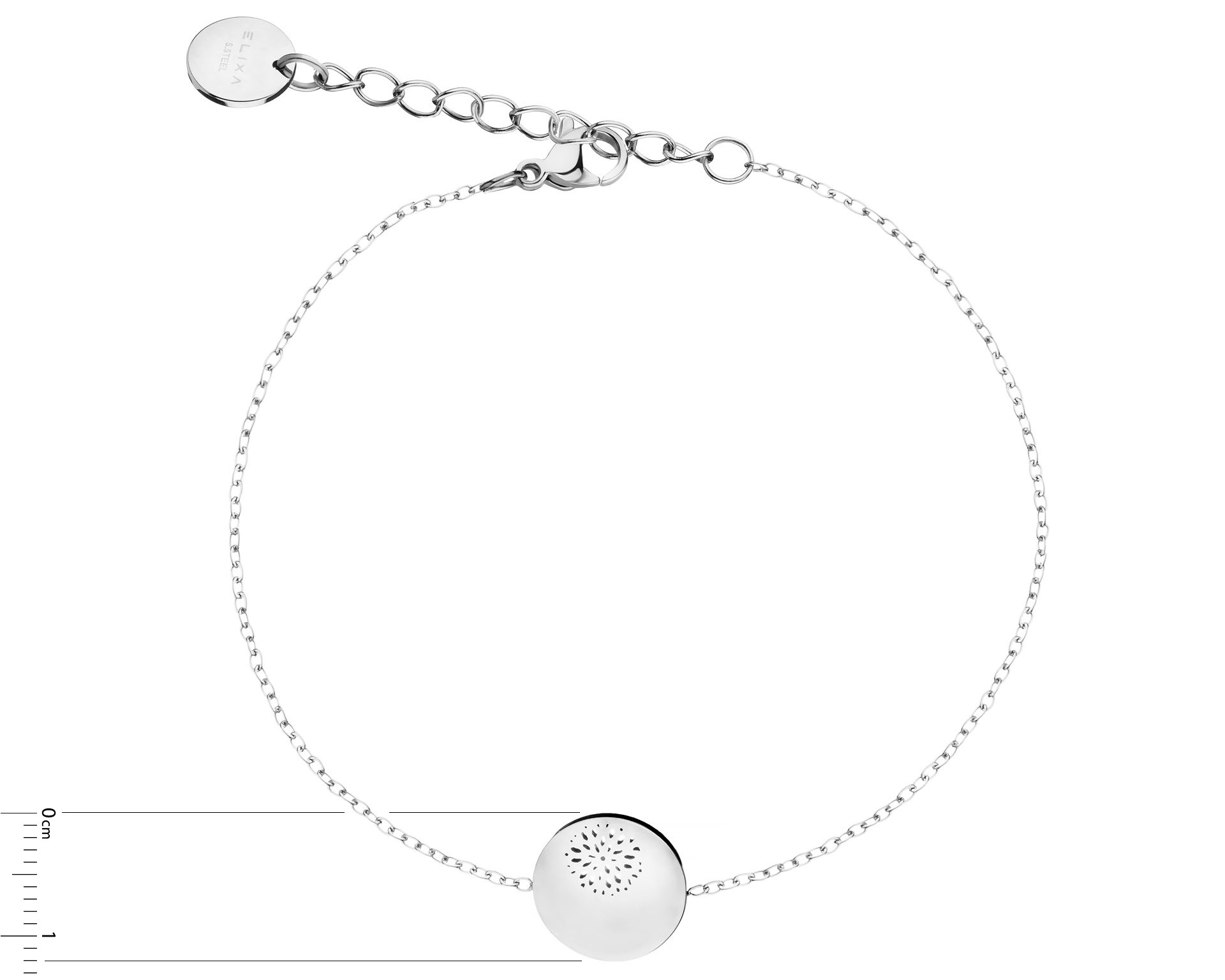 Elixa BRANSOLETKA ZE STALI SZLACHETNEJ Z KRYSZTAŁEM EL536-7113