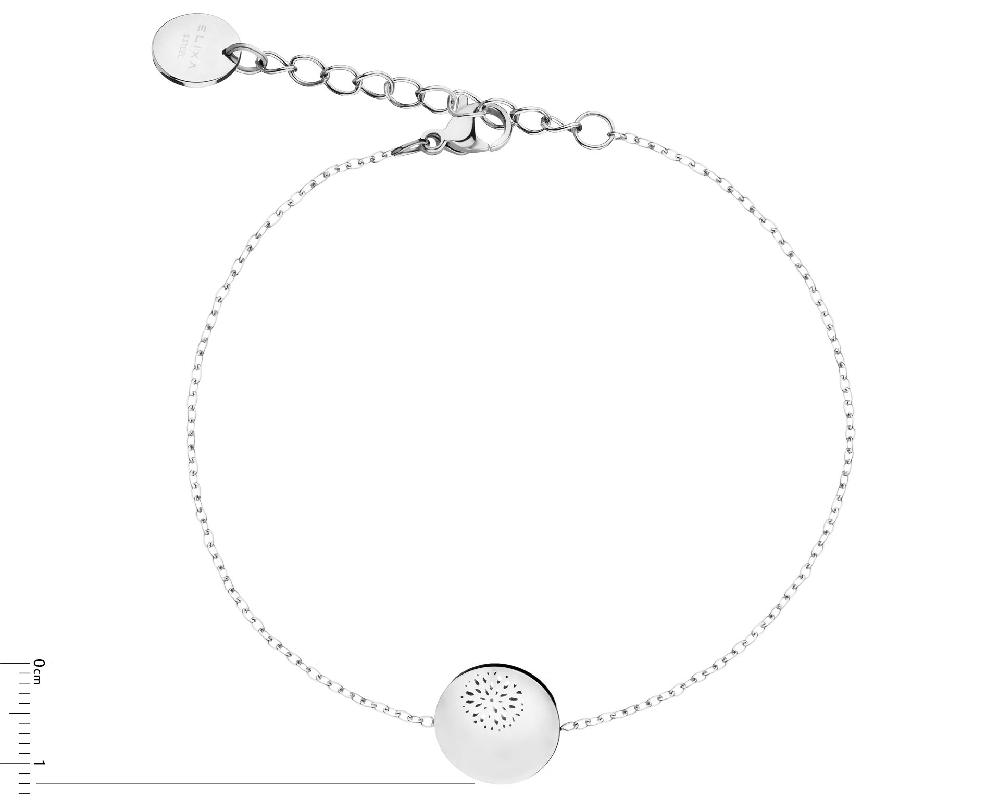 Elixa BRANSOLETKA ZE STALI SZLACHETNEJ Z KRYSZTAŁEM EL536-7113