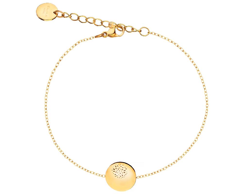 elixa BRANSOLETKA ZE STALI SZLACHETNEJ Z KRYSZTAŁEM EL536-7116