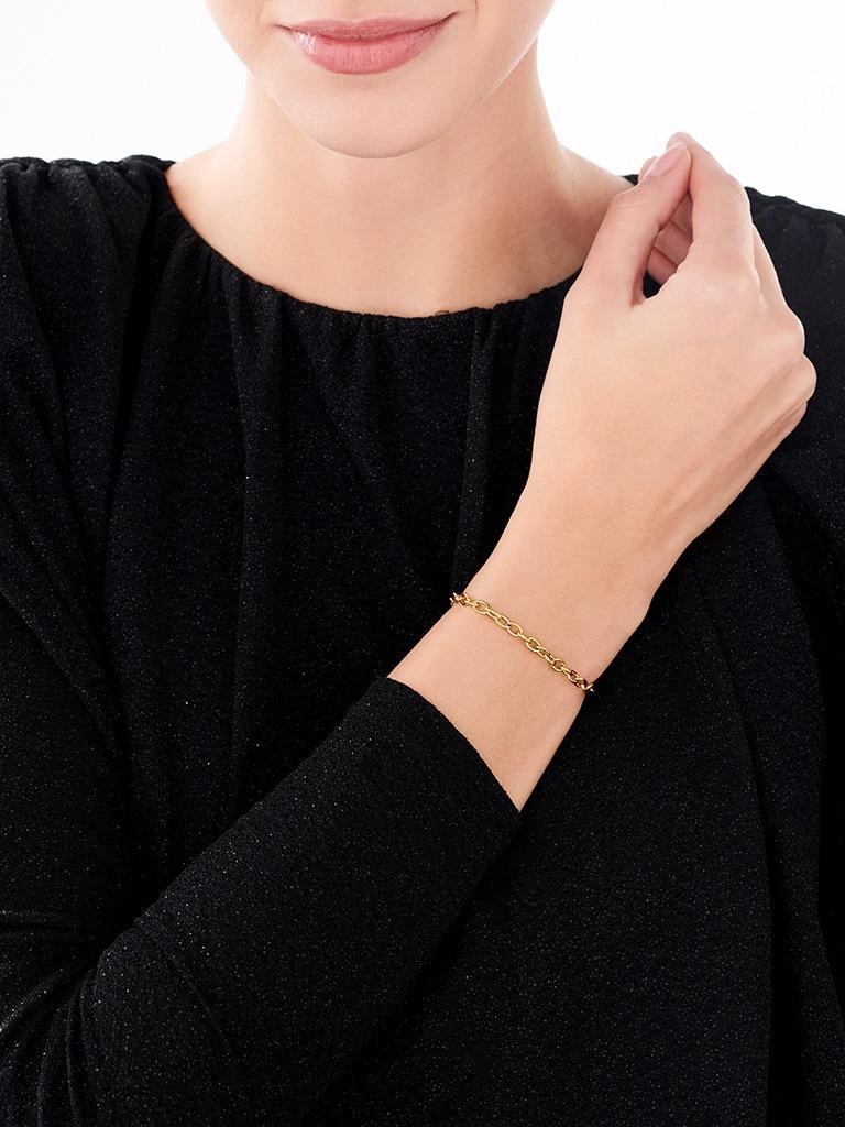 Elixa BRANSOLETKA ZE STALI SZLACHETNEJ Z MASĄ PERŁOWĄ - SERCE EL533-7922