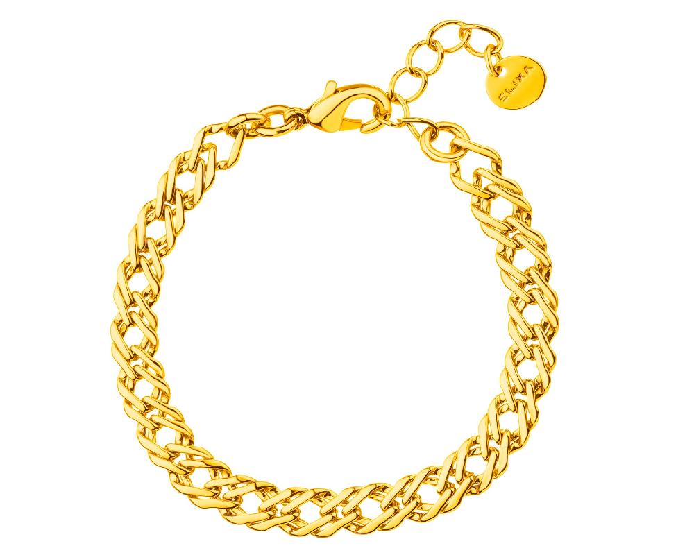 elixa BRANSOLETKA Z MOSIĄDZU POZŁACANA EL538-4642