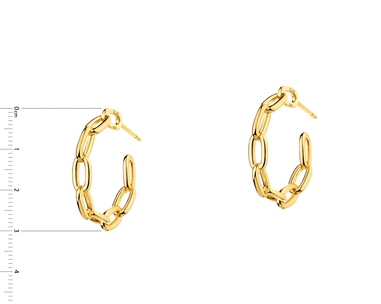 Elixa KOLCZYKI Z MOSIĄDZU POZŁACANE EL530-3226