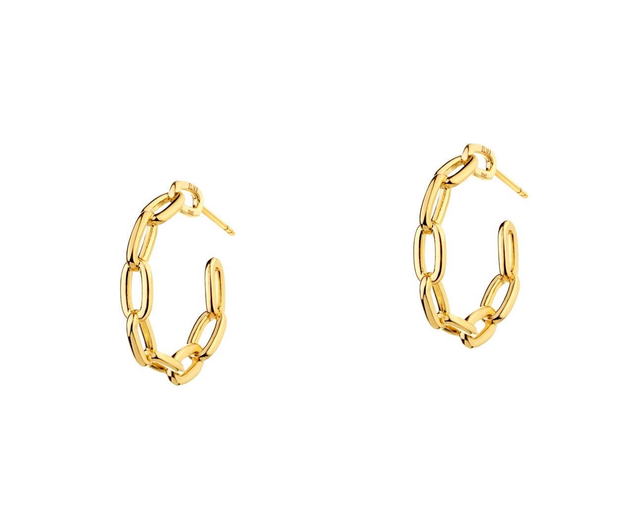 elixa KOLCZYKI Z MOSIĄDZU POZŁACANE EL530-3226