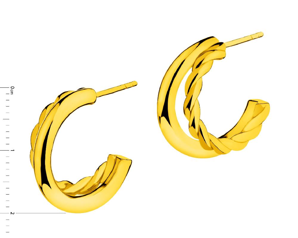 Elixa KOLCZYKI Z MOSIĄDZU POZŁACANE EL536-3474