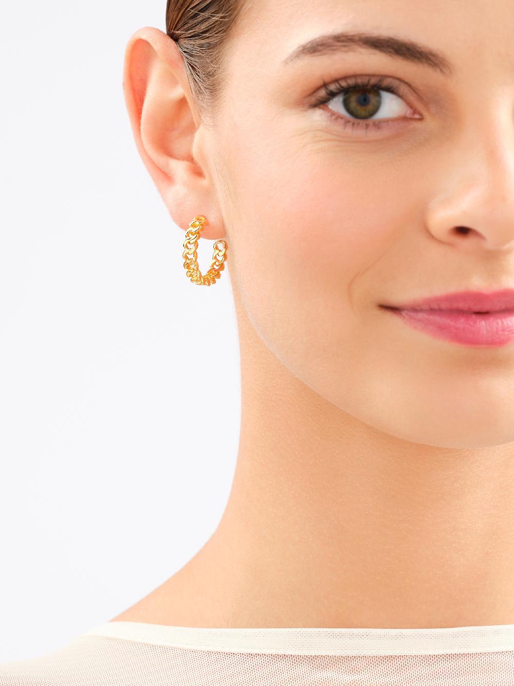 Elixa KOLCZYKI Z MOSIĄDZU POZŁACANE EL536-3500