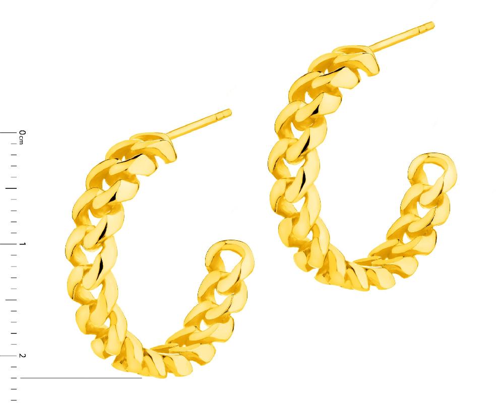 Elixa KOLCZYKI Z MOSIĄDZU POZŁACANE EL536-3500