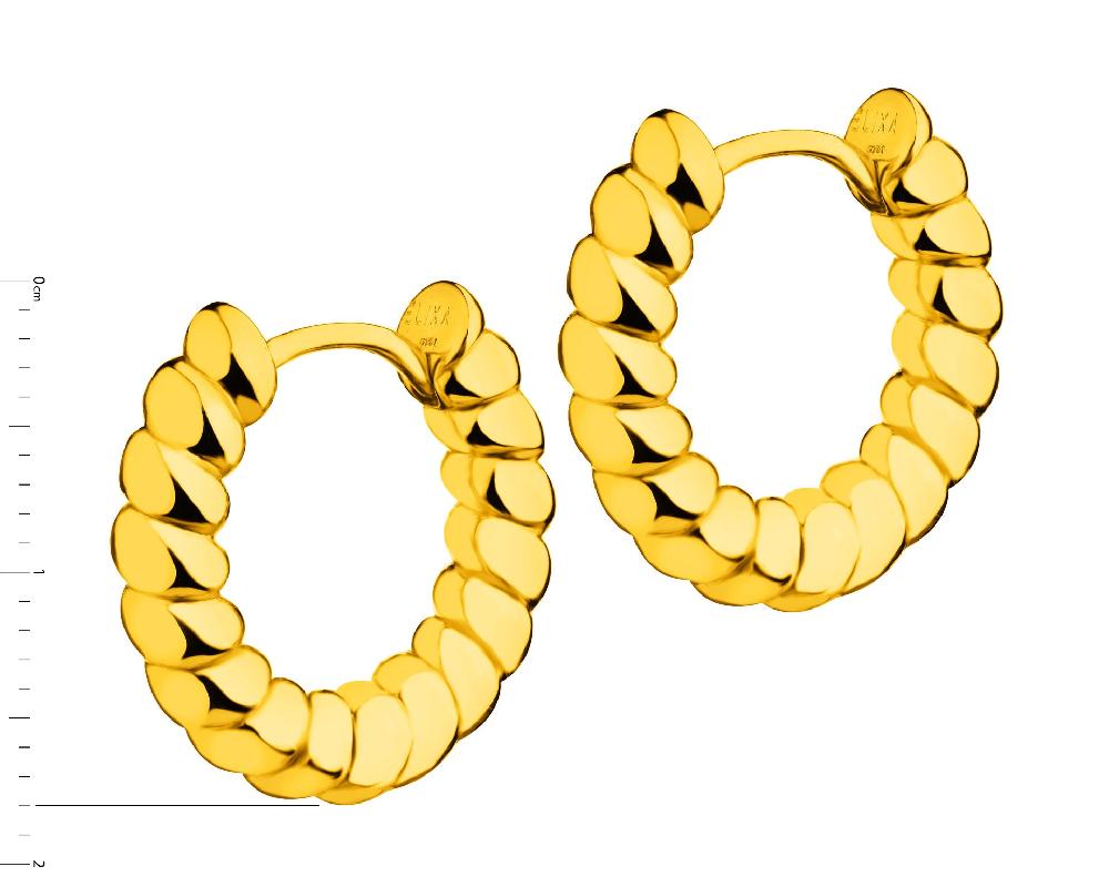 Elixa KOLCZYKI Z MOSIĄDZU POZŁACANE EL536-3503