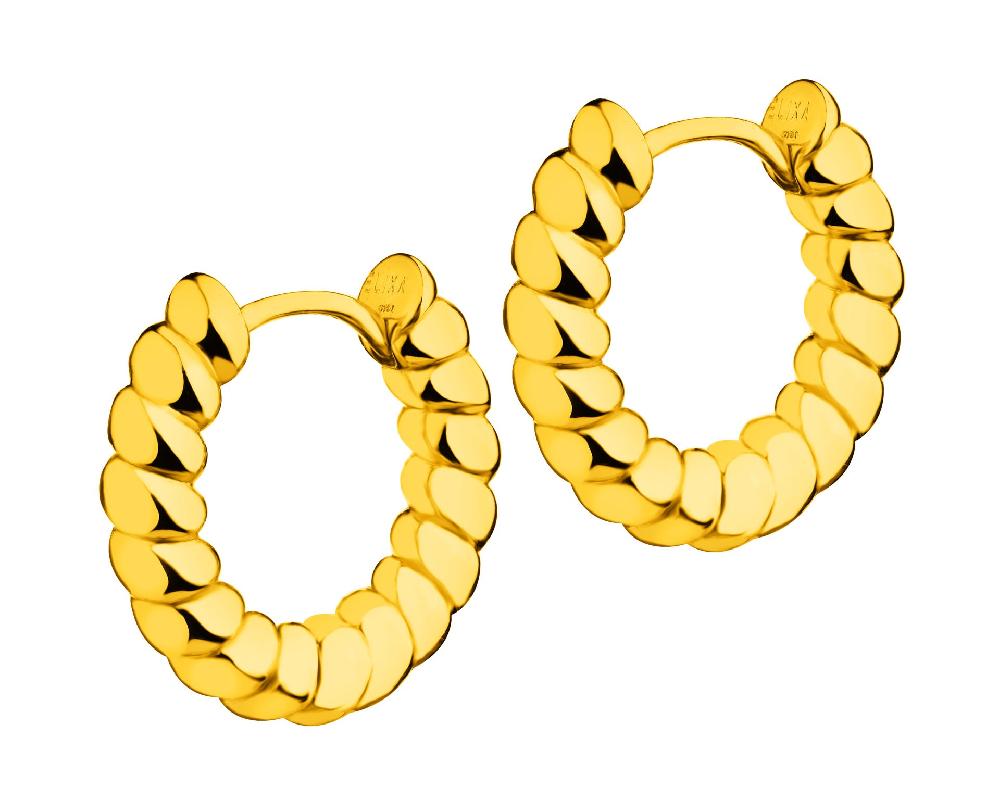 elixa KOLCZYKI Z MOSIĄDZU POZŁACANE EL536-3503