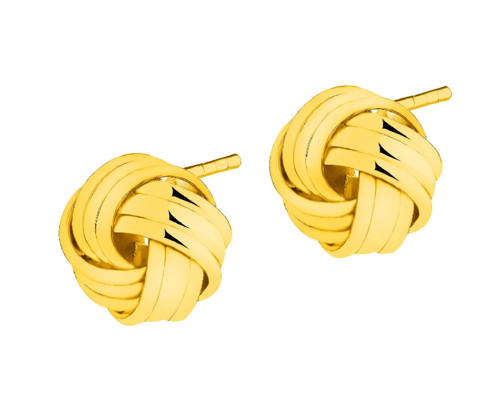 elixa KOLCZYKI Z MOSIĄDZU POZŁACANE EL536-7407