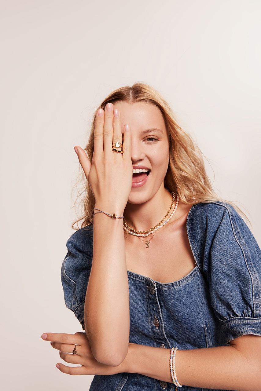 Elixa NASZYJNIK Z MOSIĄDZU POZŁACANY EL529-1140