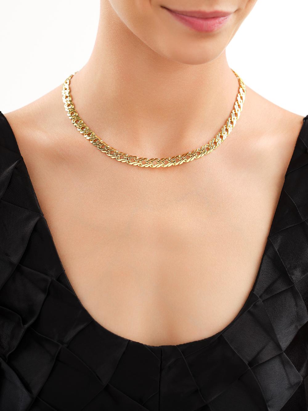 Elixa NASZYJNIK Z MOSIĄDZU POZŁACANY EL535-7938