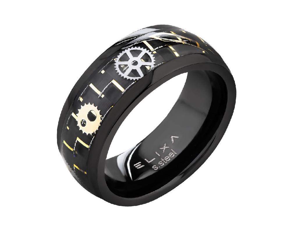 elixa PIERŚCIONEK ZE STALI SZLACHETNEJ EL535-0203