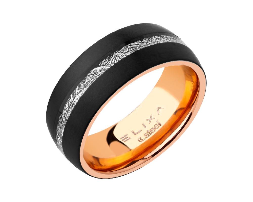 elixa PIERŚCIONEK ZE STALI SZLACHETNEJ EL536-9743