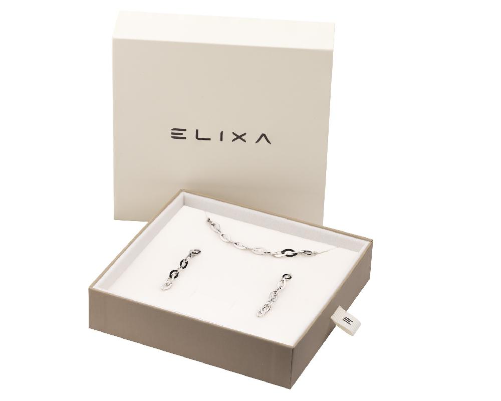 Elixa KOLCZYKI I BRANSOLETKA ZE STALI SZLACHETNEJ - KOMPLET KPL539-8861