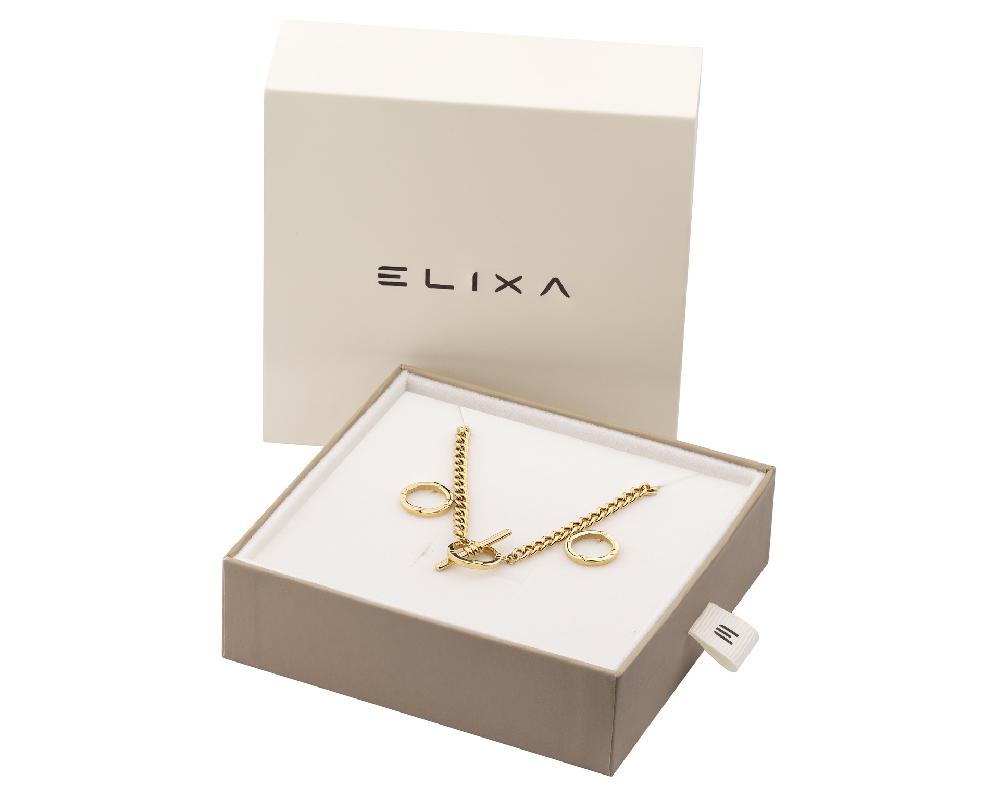 Elixa KOLCZYKI I NASZYJNIK ZE STALI SZLACHETNEJ - KOMPLET - KOŁA KPL539-8687