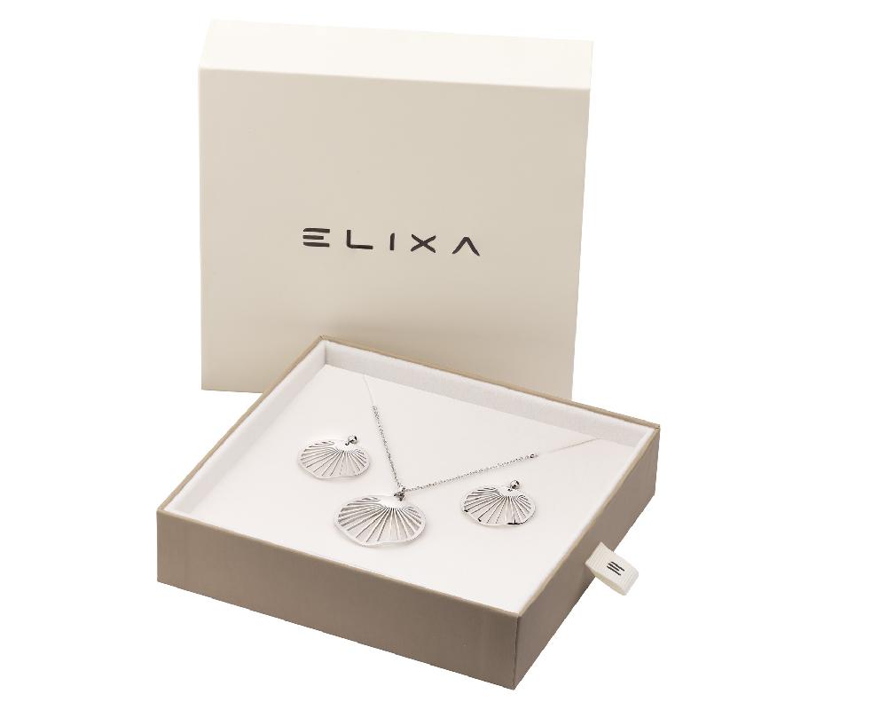 Elixa KOLCZYKI I NASZYJNIK ZE STALI SZLACHETNEJ - KOMPLET - KOŁA KPL539-7753