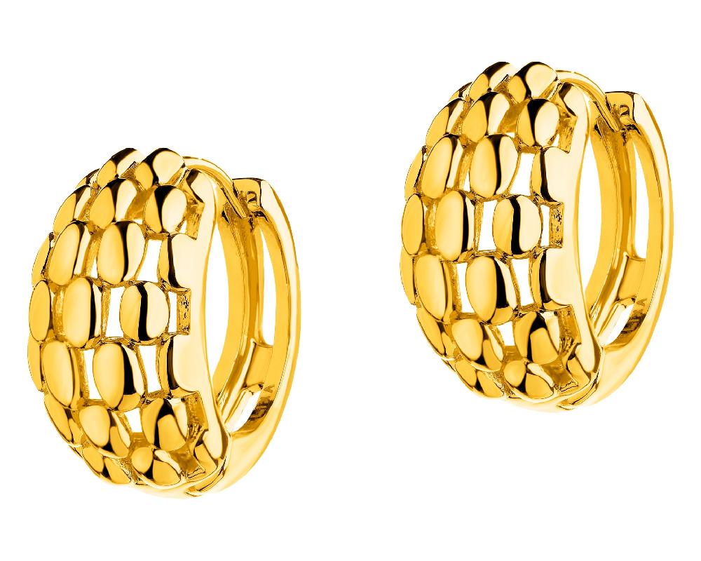 elixa KOLCZYKI Z MOSIĄDZU POZŁACANE - KOŁA EL540-9519