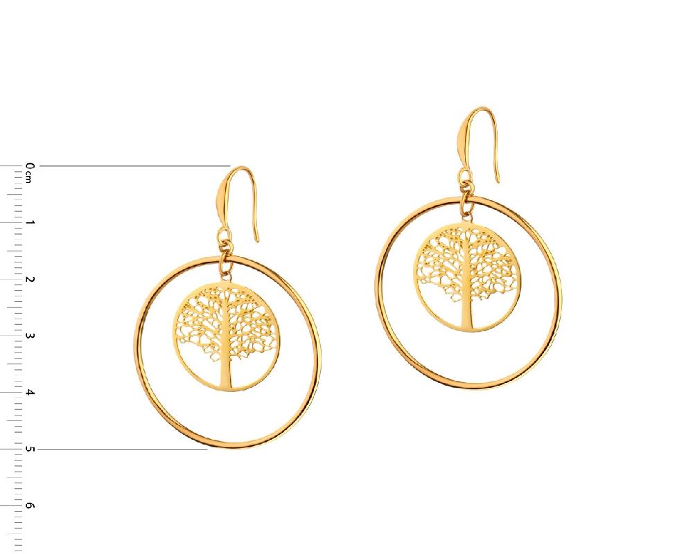 Elixa KOLCZYKI ZE STALI SZLACHETNEJ - DRZEWKA EL533-8225