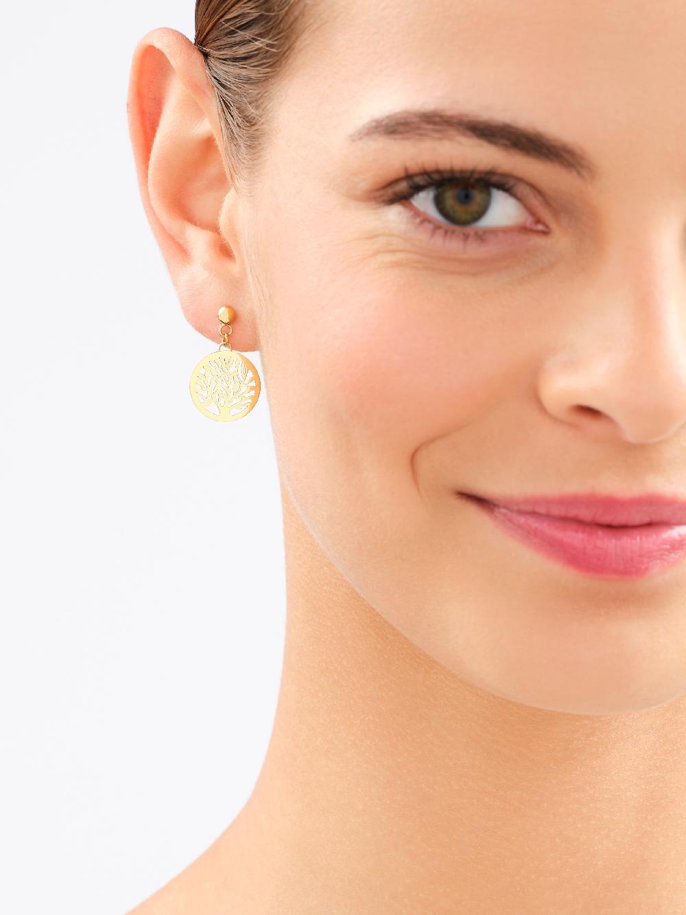 Elixa KOLCZYKI ZE STALI SZLACHETNEJ - DRZEWKO EL532-5520