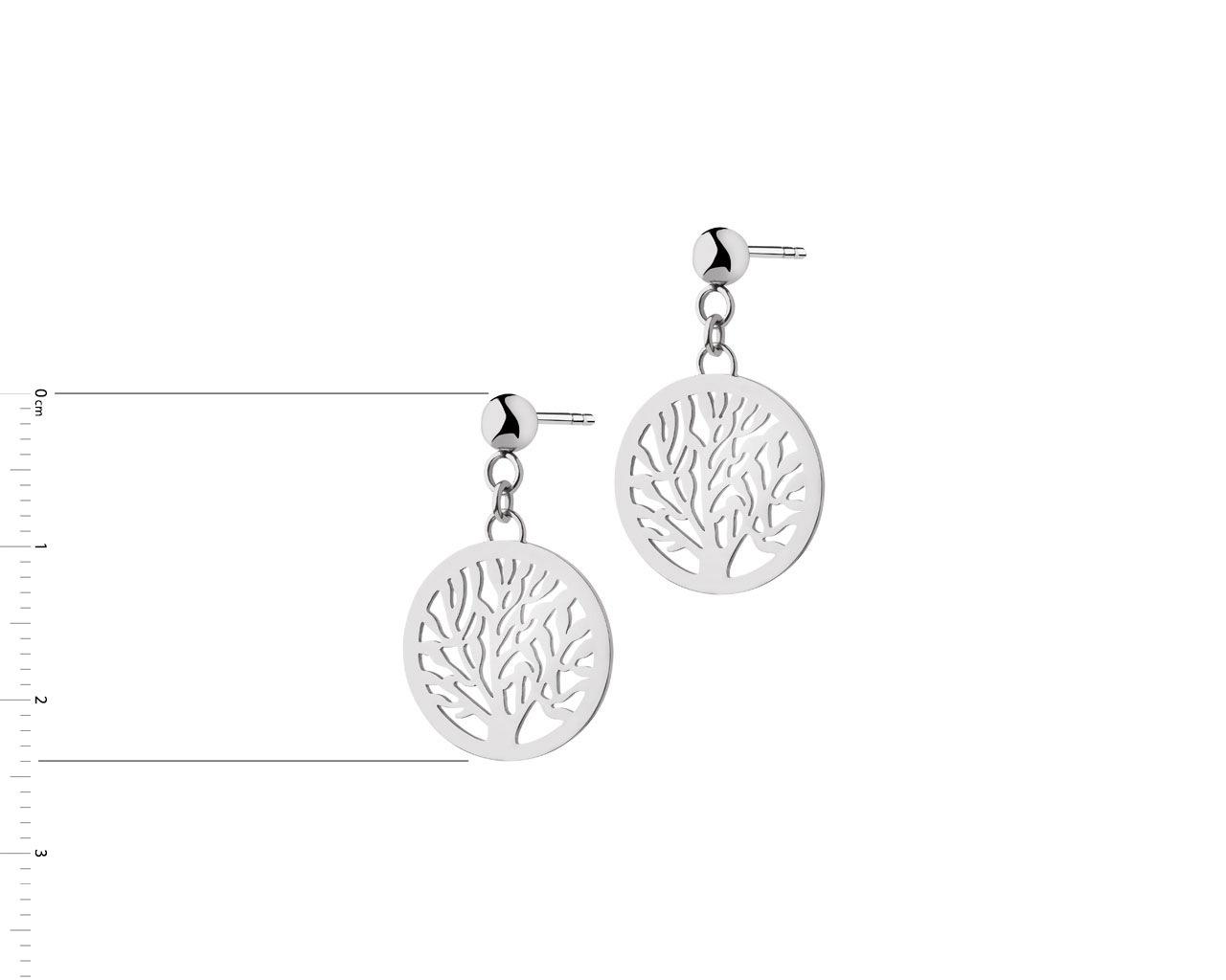 Elixa KOLCZYKI ZE STALI SZLACHETNEJ - DRZEWO EL532-5523