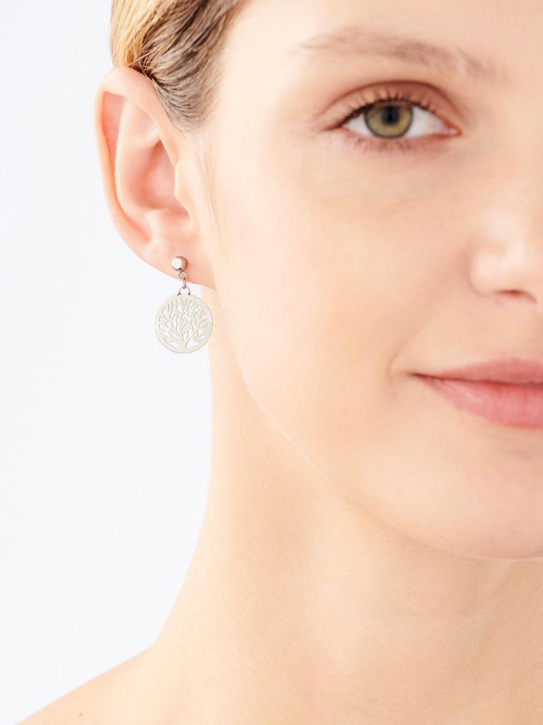 Elixa KOLCZYKI ZE STALI SZLACHETNEJ - DRZEWO EL532-5523