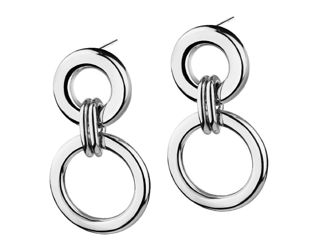 elixa KOLCZYKI ZE STALI SZLACHETNEJ - KOŁA EL536-7027