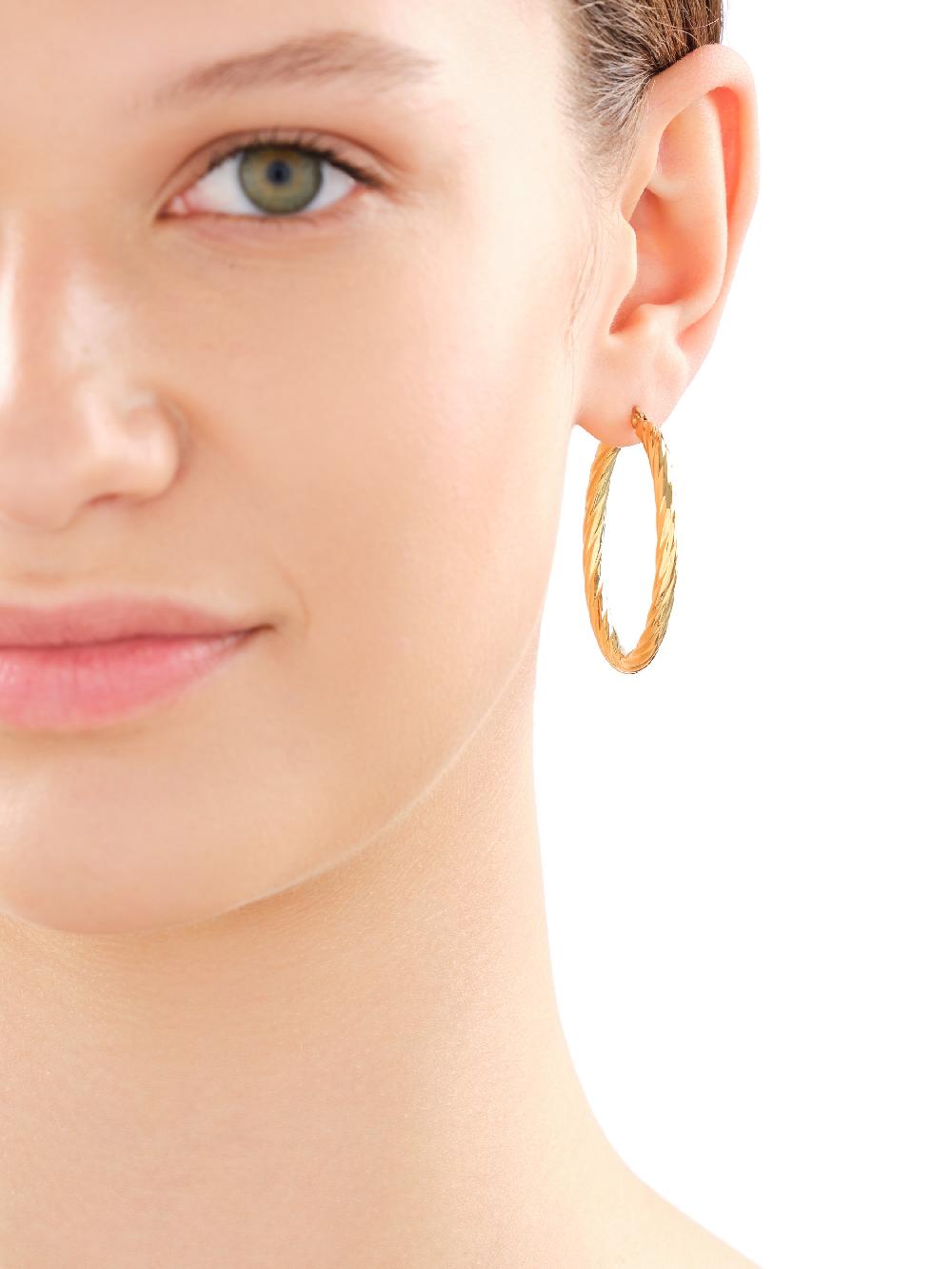 Elixa KOLCZYKI ZE STALI SZLACHETNEJ - KOŁA EL537-0418