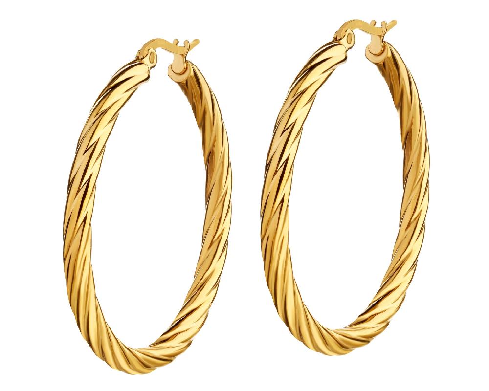 elixa KOLCZYKI ZE STALI SZLACHETNEJ - KOŁA EL537-0418