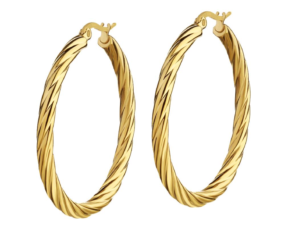 elixa KOLCZYKI ZE STALI SZLACHETNEJ - KOŁA EL537-0418