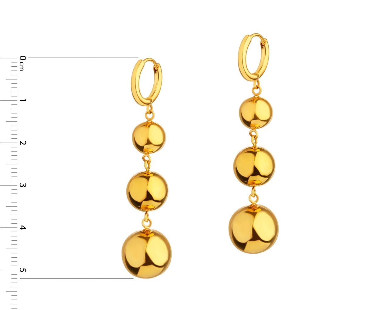 Elixa KOLCZYKI ZE STALI SZLACHETNEJ - KULKI EL534-3569