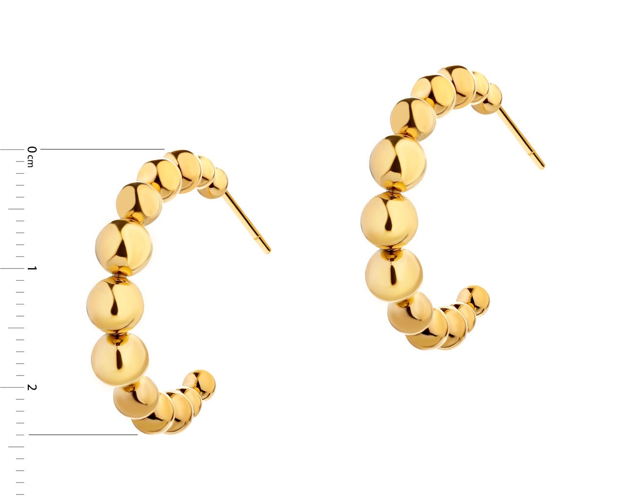 Elixa KOLCZYKI ZE STALI SZLACHETNEJ - KULKI EL535-2733