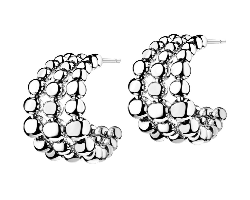 elixa KOLCZYKI ZE STALI SZLACHETNEJ - KULKI EL538-4487