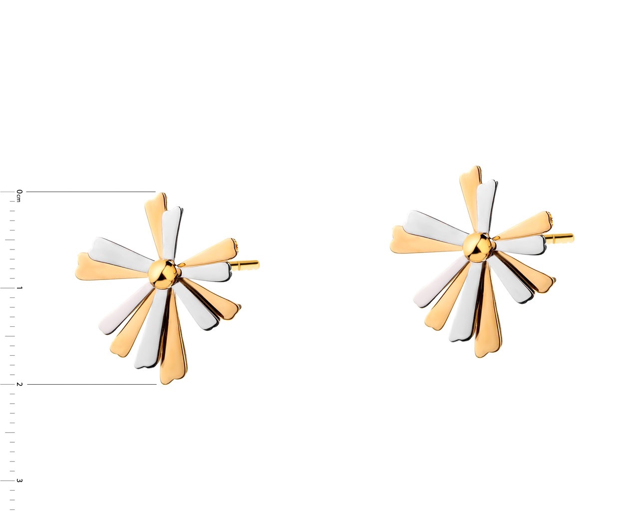 Elixa KOLCZYKI ZE STALI SZLACHETNEJ - KWIATY EL531-1195