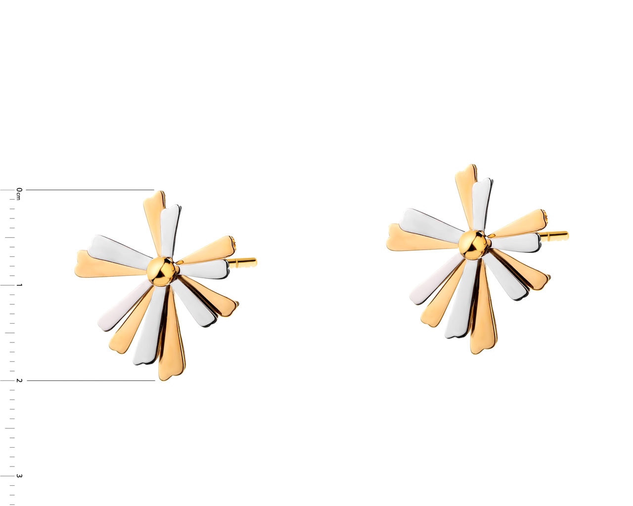 Elixa KOLCZYKI ZE STALI SZLACHETNEJ - KWIATY EL531-1195