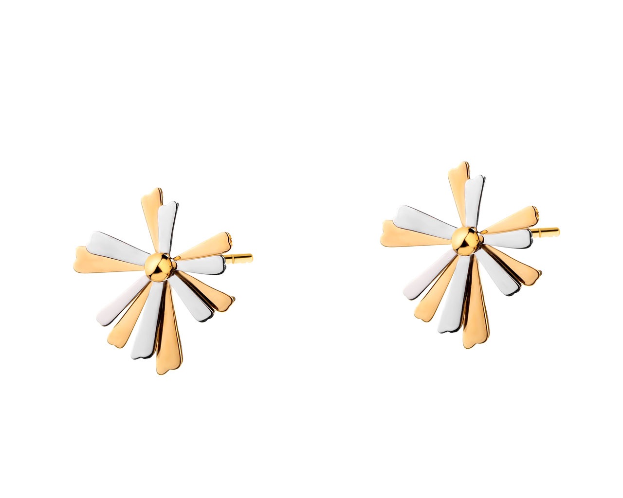 elixa KOLCZYKI ZE STALI SZLACHETNEJ - KWIATY EL531-1195